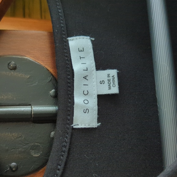 NWOT Socialite Cutout Bodycon Dress Sleeveless Stretch Cotton, Black, Size S - Picture 3 of 7